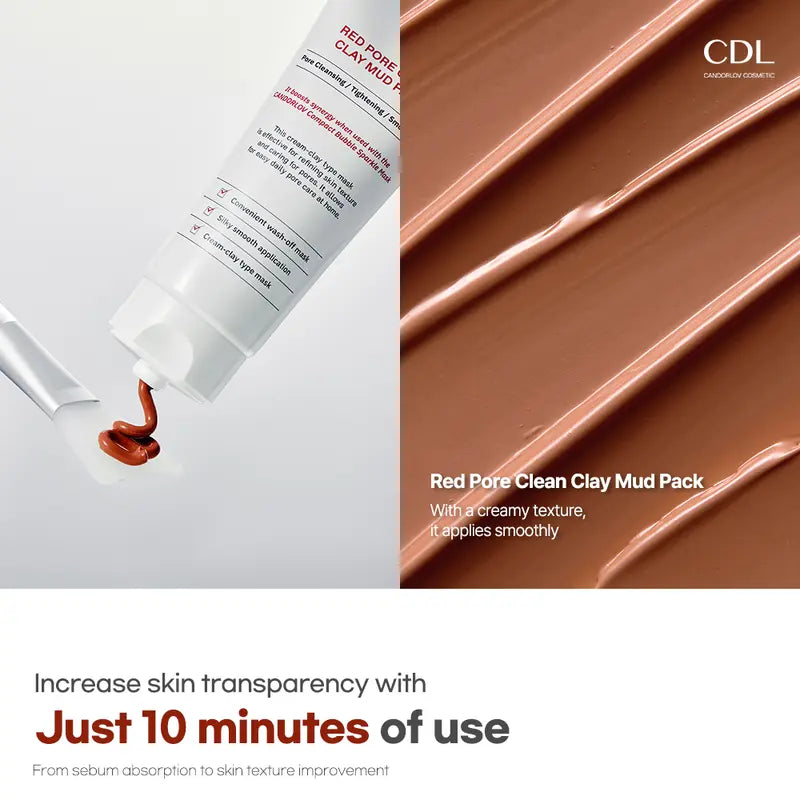 Candorlov Red Pore Clean Clay Mud Pack