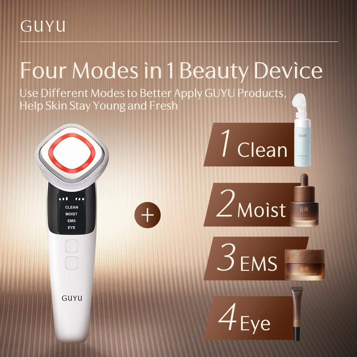 GUYU Ginseng Anti-Aging Skincare Set - 3 Pcs | GUYU Face Cream, Facial Serum, Eye Cream | Peptide, Collagen, Vitamin E, Hyaluronic Acid, Panthenol, Ceremide | for Reducing Wrinkles, Firming